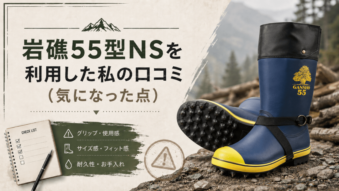 岩礁55型NSを利用した私の口コミ（気になった点）