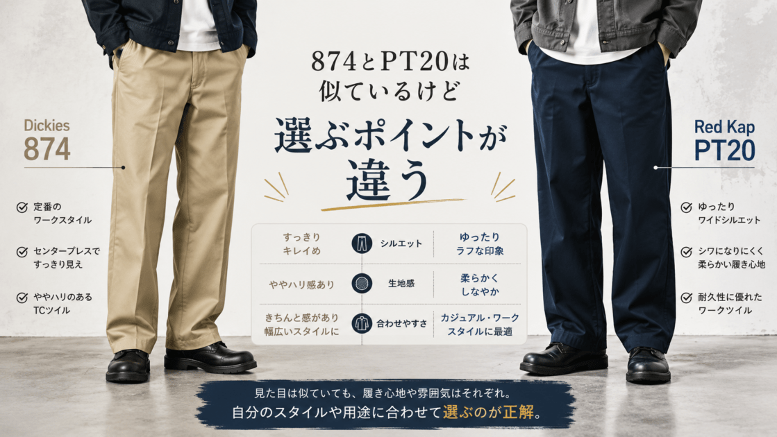 874とPT20は似ているけど選ぶポイントが違う
